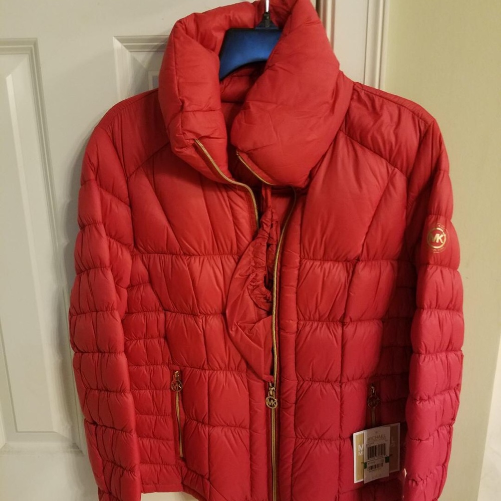 Red Michael Kors jacket size large